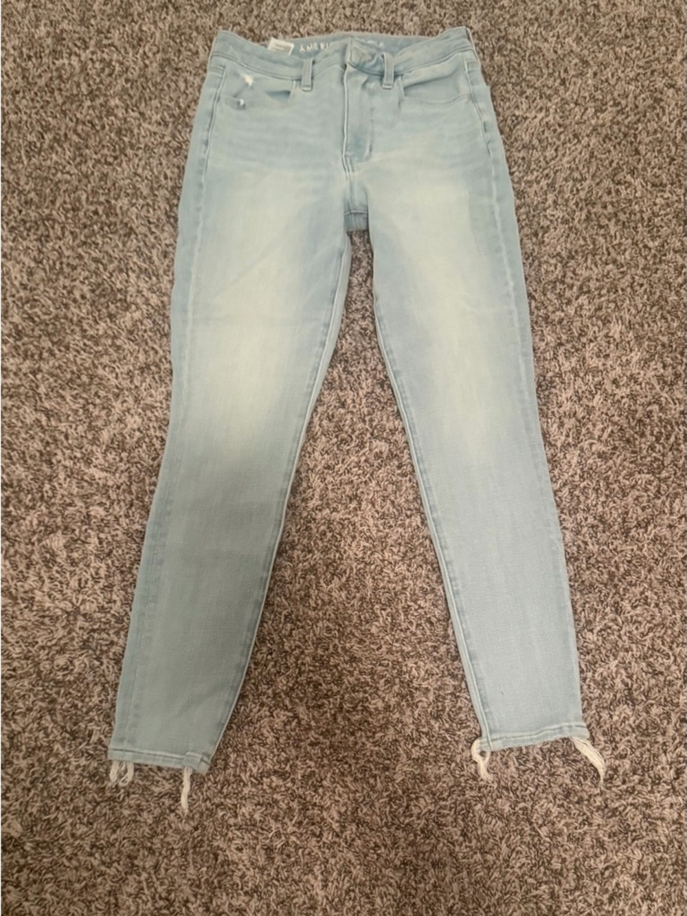 American  Eagle  Size 2  Light Wash Women’s High-Rise Skinny Jeans - Unbranded